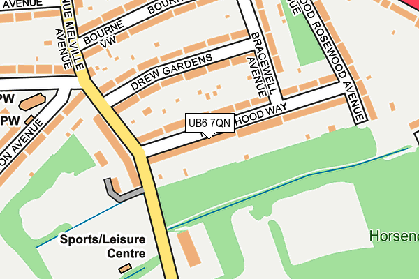 UB6 7QN map - OS OpenMap – Local (Ordnance Survey) UB6 7QN map - OS OpenMap – Local (Ordnance Survey)