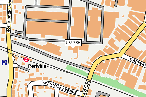 UB6 7RH map - OS OpenMap – Local (Ordnance Survey) UB6 7RH map - OS OpenMap – Local (Ordnance Survey)