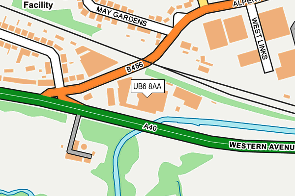 UB6 8AA map - OS OpenMap – Local (Ordnance Survey) UB6 8AA map - OS OpenMap – Local (Ordnance Survey)