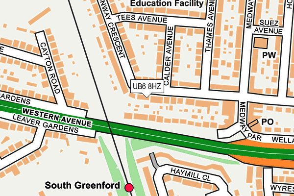 UB6 8HZ map - OS OpenMap – Local (Ordnance Survey) UB6 8HZ map - OS OpenMap – Local (Ordnance Survey)