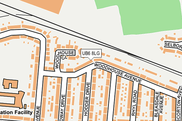 UB6 8LG map - OS OpenMap – Local (Ordnance Survey) UB6 8LG map - OS OpenMap – Local (Ordnance Survey)