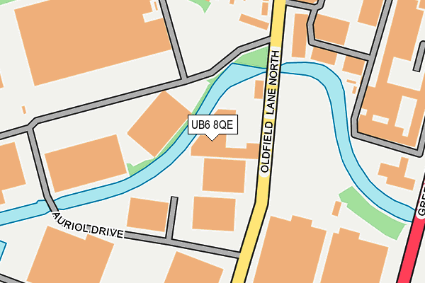 UB6 8QE map - OS OpenMap – Local (Ordnance Survey) UB6 8QE map - OS OpenMap – Local (Ordnance Survey)