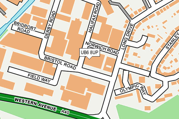 UB6 8UP map - OS OpenMap – Local (Ordnance Survey) UB6 8UP map - OS OpenMap – Local (Ordnance Survey)