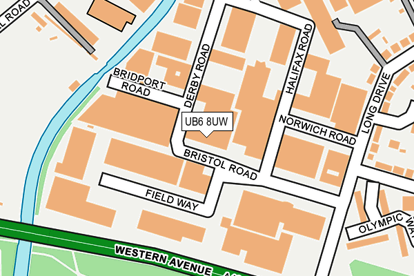 UB6 8UW map - OS OpenMap – Local (Ordnance Survey) UB6 8UW map - OS OpenMap – Local (Ordnance Survey)