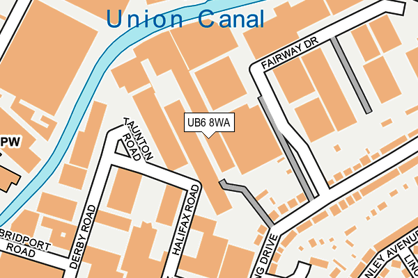UB6 8WA map - OS OpenMap – Local (Ordnance Survey) UB6 8WA map - OS OpenMap – Local (Ordnance Survey)