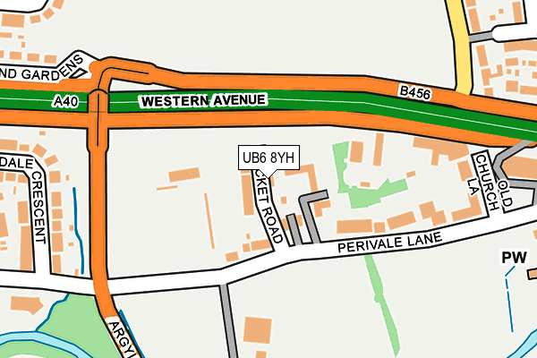 UB6 8YH map - OS OpenMap – Local (Ordnance Survey) UB6 8YH map - OS OpenMap – Local (Ordnance Survey)
