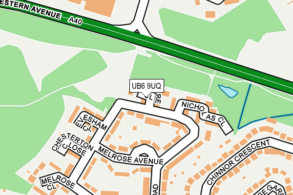 UB6 9UQ map - OS OpenMap – Local (Ordnance Survey) UB6 9UQ map - OS OpenMap – Local (Ordnance Survey)