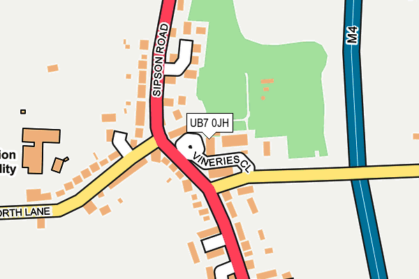 UB7 0JH map - OS OpenMap – Local (Ordnance Survey) UB7 0JH map - OS OpenMap – Local (Ordnance Survey)