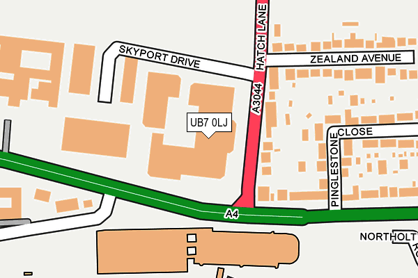 UB7 0LJ map - OS OpenMap – Local (Ordnance Survey) UB7 0LJ map - OS OpenMap – Local (Ordnance Survey)