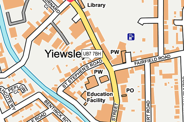 UB7 7BH map - OS OpenMap – Local (Ordnance Survey) UB7 7BH map - OS OpenMap – Local (Ordnance Survey)