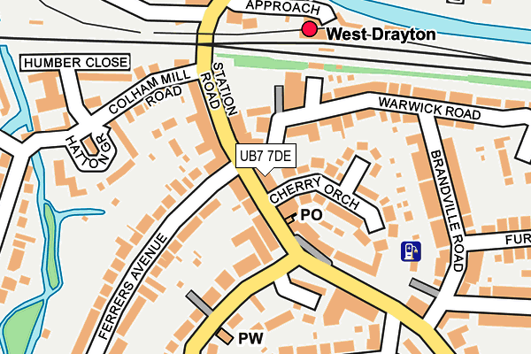 UB7 7DE map - OS OpenMap – Local (Ordnance Survey) UB7 7DE map - OS OpenMap – Local (Ordnance Survey)