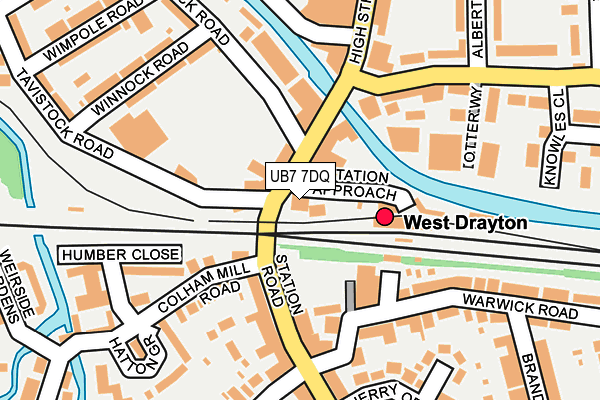 UB7 7DQ map - OS OpenMap – Local (Ordnance Survey) UB7 7DQ map - OS OpenMap – Local (Ordnance Survey)