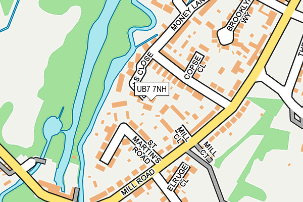 UB7 7NH map - OS OpenMap – Local (Ordnance Survey) UB7 7NH map - OS OpenMap – Local (Ordnance Survey)