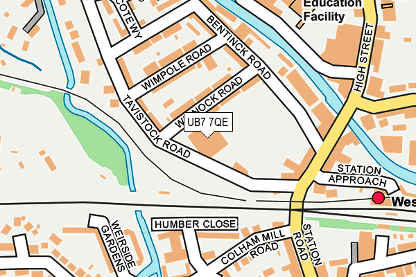 UB7 7QE map - OS OpenMap – Local (Ordnance Survey) UB7 7QE map - OS OpenMap – Local (Ordnance Survey)