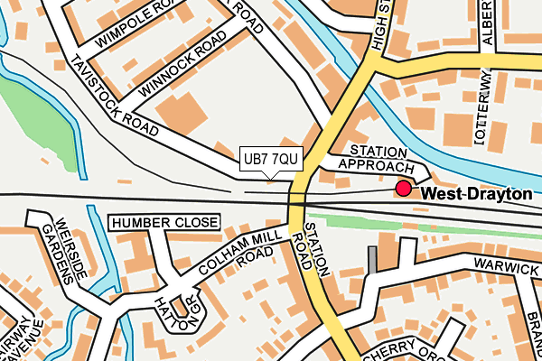 UB7 7QU map - OS OpenMap – Local (Ordnance Survey) UB7 7QU map - OS OpenMap – Local (Ordnance Survey)