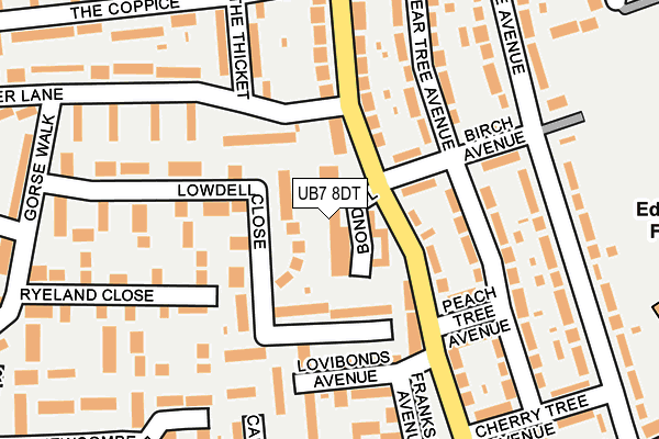 UB7 8DT map - OS OpenMap – Local (Ordnance Survey) UB7 8DT map - OS OpenMap – Local (Ordnance Survey)