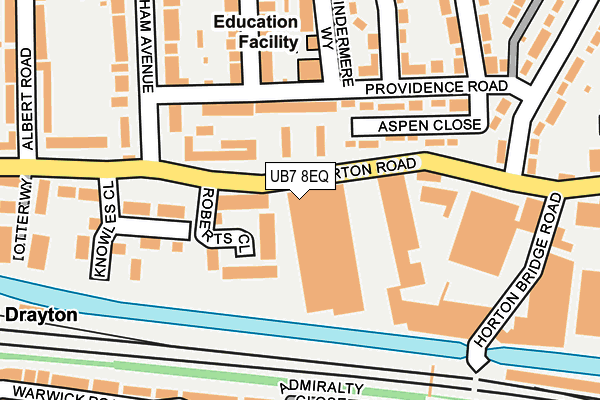 UB7 8EQ map - OS OpenMap – Local (Ordnance Survey) UB7 8EQ map - OS OpenMap – Local (Ordnance Survey)