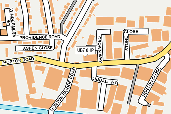 UB7 8HP map - OS OpenMap – Local (Ordnance Survey) UB7 8HP map - OS OpenMap – Local (Ordnance Survey)