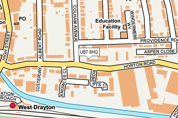 UB7 8HQ map - OS OpenMap – Local (Ordnance Survey) UB7 8HQ map - OS OpenMap – Local (Ordnance Survey)