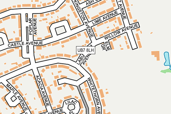 UB7 8LH map - OS OpenMap – Local (Ordnance Survey) UB7 8LH map - OS OpenMap – Local (Ordnance Survey)