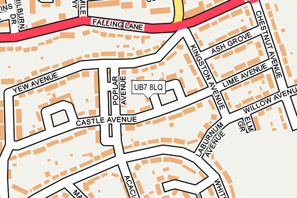 UB7 8LQ map - OS OpenMap – Local (Ordnance Survey) UB7 8LQ map - OS OpenMap – Local (Ordnance Survey)
