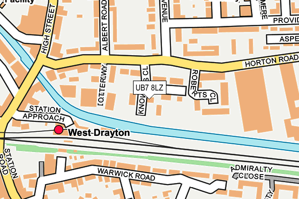 UB7 8LZ map - OS OpenMap – Local (Ordnance Survey) UB7 8LZ map - OS OpenMap – Local (Ordnance Survey)