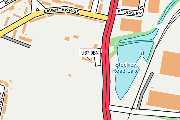 UB7 9BN map - OS OpenMap – Local (Ordnance Survey) UB7 9BN map - OS OpenMap – Local (Ordnance Survey)