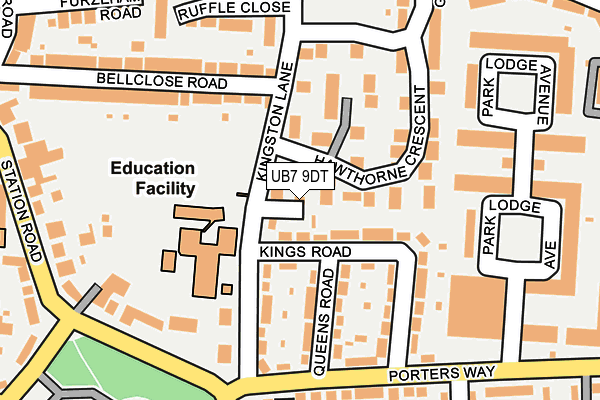 UB7 9DT map - OS OpenMap – Local (Ordnance Survey) UB7 9DT map - OS OpenMap – Local (Ordnance Survey)