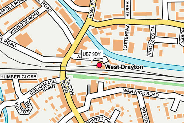 UB7 9DY map - OS OpenMap – Local (Ordnance Survey) UB7 9DY map - OS OpenMap – Local (Ordnance Survey)