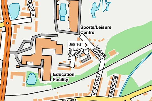 UB8 1GT map - OS OpenMap – Local (Ordnance Survey) UB8 1GT map - OS OpenMap – Local (Ordnance Survey)