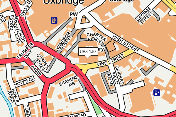UB8 1JG map - OS OpenMap – Local (Ordnance Survey) UB8 1JG map - OS OpenMap – Local (Ordnance Survey)