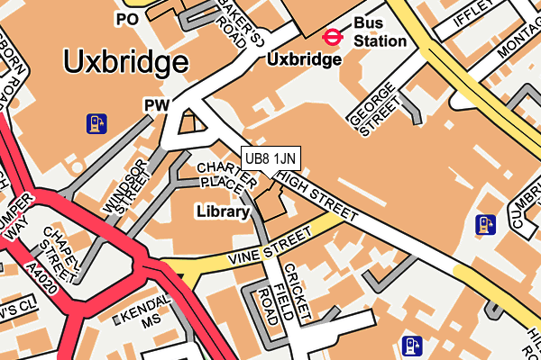 UB8 1JN map - OS OpenMap – Local (Ordnance Survey) UB8 1JN map - OS OpenMap – Local (Ordnance Survey)