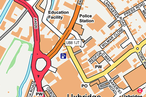UB8 1JT map - OS OpenMap – Local (Ordnance Survey) UB8 1JT map - OS OpenMap – Local (Ordnance Survey)