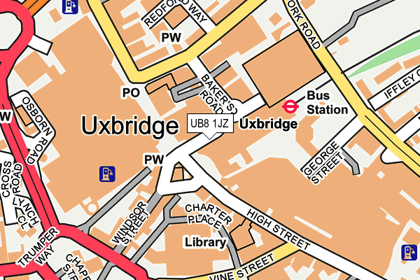 UB8 1JZ map - OS OpenMap – Local (Ordnance Survey) UB8 1JZ map - OS OpenMap – Local (Ordnance Survey)
