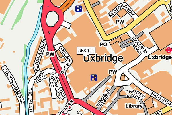 UB8 1LJ map - OS OpenMap – Local (Ordnance Survey) UB8 1LJ map - OS OpenMap – Local (Ordnance Survey)