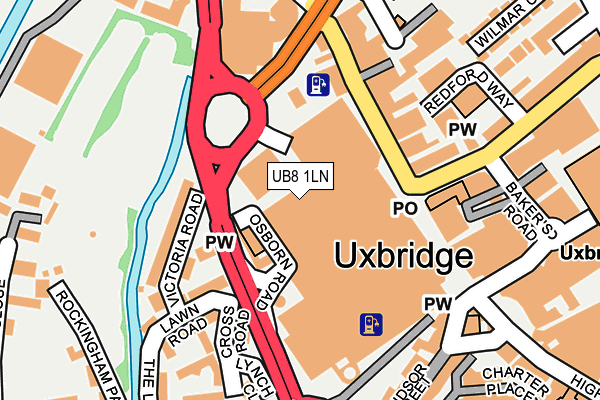 UB8 1LN map - OS OpenMap – Local (Ordnance Survey) UB8 1LN map - OS OpenMap – Local (Ordnance Survey)