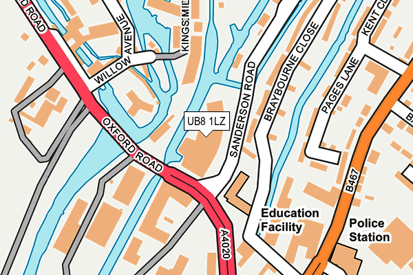 UB8 1LZ map - OS OpenMap – Local (Ordnance Survey) UB8 1LZ map - OS OpenMap – Local (Ordnance Survey)