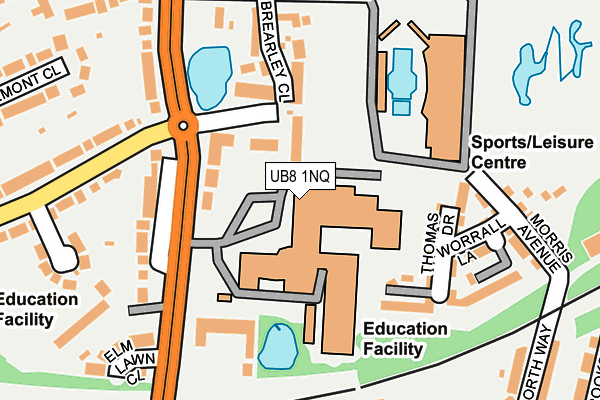UB8 1NQ map - OS OpenMap – Local (Ordnance Survey) UB8 1NQ map - OS OpenMap – Local (Ordnance Survey)