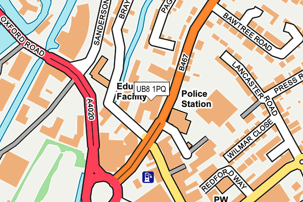 UB8 1PQ map - OS OpenMap – Local (Ordnance Survey) UB8 1PQ map - OS OpenMap – Local (Ordnance Survey)