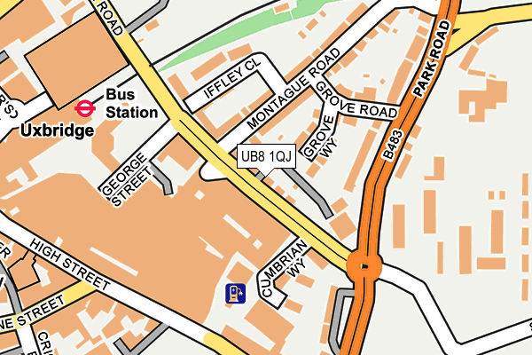 UB8 1QJ map - OS OpenMap – Local (Ordnance Survey) UB8 1QJ map - OS OpenMap – Local (Ordnance Survey)