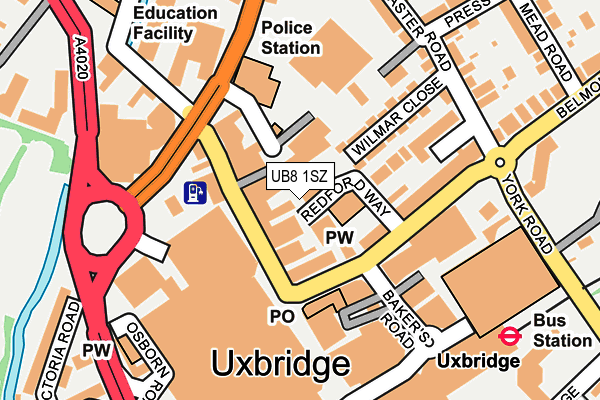 UB8 1SZ map - OS OpenMap – Local (Ordnance Survey) UB8 1SZ map - OS OpenMap – Local (Ordnance Survey)