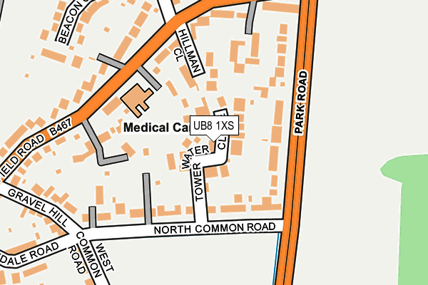 UB8 1XS map - OS OpenMap – Local (Ordnance Survey) UB8 1XS map - OS OpenMap – Local (Ordnance Survey)