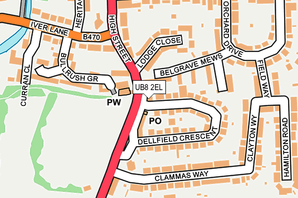 UB8 2EL map - OS OpenMap – Local (Ordnance Survey) UB8 2EL map - OS OpenMap – Local (Ordnance Survey)