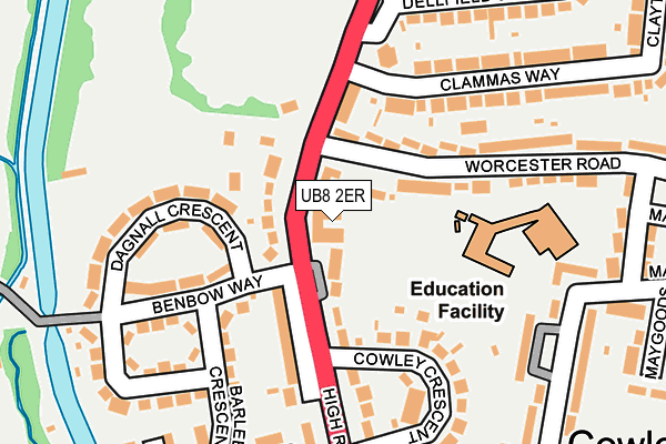 UB8 2ER map - OS OpenMap – Local (Ordnance Survey) UB8 2ER map - OS OpenMap – Local (Ordnance Survey)