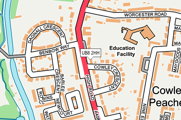 UB8 2HH map - OS OpenMap – Local (Ordnance Survey) UB8 2HH map - OS OpenMap – Local (Ordnance Survey)
