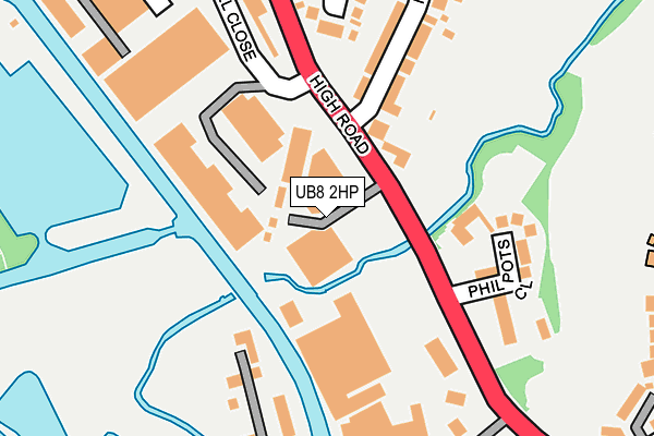 UB8 2HP map - OS OpenMap – Local (Ordnance Survey) UB8 2HP map - OS OpenMap – Local (Ordnance Survey)