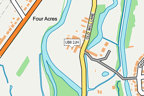 UB8 2JH map - OS OpenMap – Local (Ordnance Survey) UB8 2JH map - OS OpenMap – Local (Ordnance Survey)