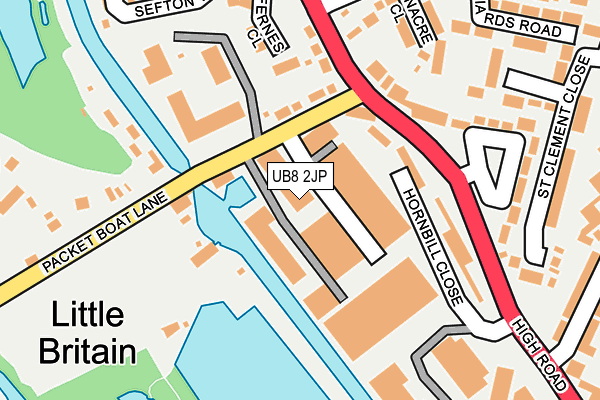 UB8 2JP map - OS OpenMap – Local (Ordnance Survey) UB8 2JP map - OS OpenMap – Local (Ordnance Survey)