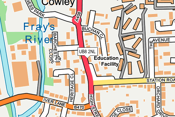 UB8 2NL map - OS OpenMap – Local (Ordnance Survey) UB8 2NL map - OS OpenMap – Local (Ordnance Survey)