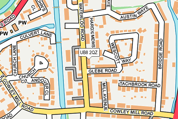 UB8 2QZ map - OS OpenMap – Local (Ordnance Survey) UB8 2QZ map - OS OpenMap – Local (Ordnance Survey)